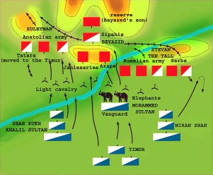 Battle Of Ankara 1402 (map of battle)