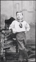 Winston Churchill on a photo from his childhood