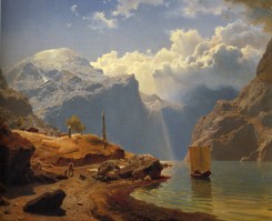 Hans Gude, Fra Hardanger, 1847