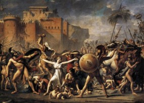 The Intervention of the Sabine Women (1799), Jacques-Louis David (1748 - 1825)