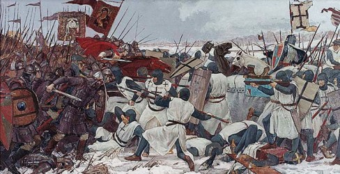 The Battle on the Ice or in other words Battle of Chud Peipus Lake