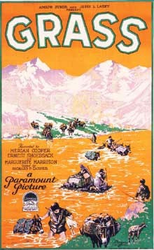 Η αφίσα του ντοκυμανταίρ Grass: A Nation's Battle for Life (1925) των Merian Cooper & Ernst Schoedsack