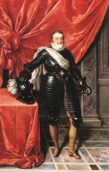 Frans Pourbus, Ο Ερρίκος Δ’ της Γαλλίας με πανοπλία, περ. 1610, Παρίσι, Λούβρο
